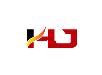 Obraz premium Letter HJ Logo 