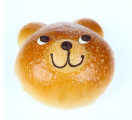 Fototapeta premium Bread Bear isolate on white