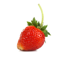 Strawberries  Isolated on a white background.