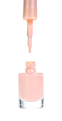 nail polish bottle on white background