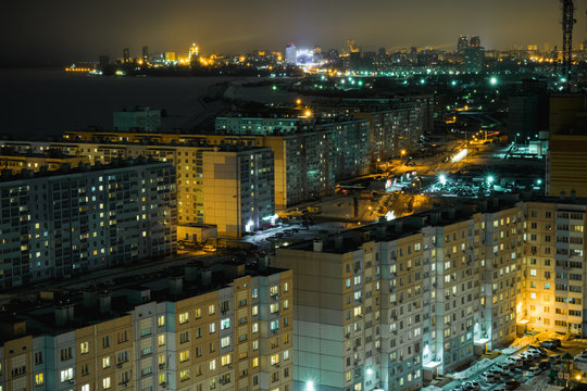 Sleeping areas of night Khabarovsk