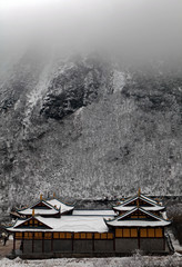 雪と寺１