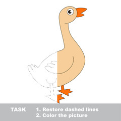 Vector trace educational game for preschool kids.