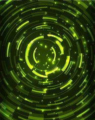 Neon circles abstract background
