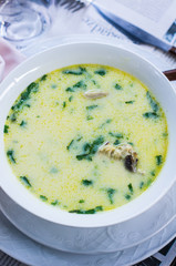 Georgian chicken soup