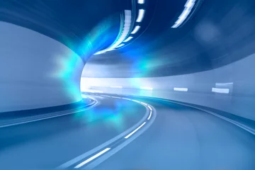 Fototapete Tunnel Autobahn Straßentunnel