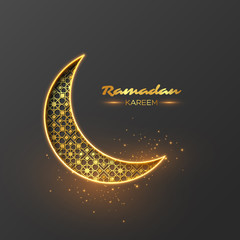 Obraz na płótnie Canvas Ramadan Kareem glitter design.