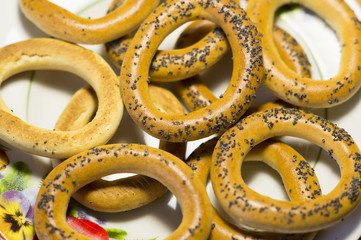 национальная Русская кухня. Ванильные сушки с маком.