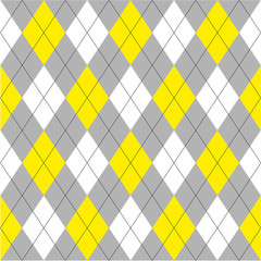 Yellow Rhombus Seamless Abstract Vector Pattern or Seamless Abstract Vector Background