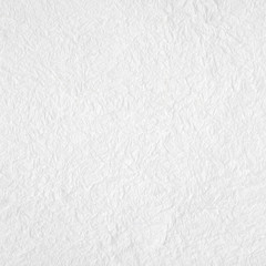 Crumpled white mulberry paper textured background, detail closed up