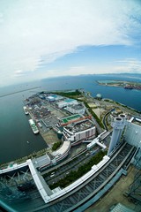 大阪市咲州庁舎からの大阪市街