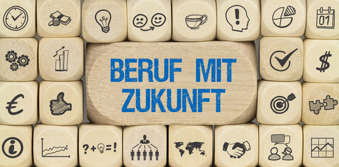 Beruf mit Zukunft / Würfel mit Symbole