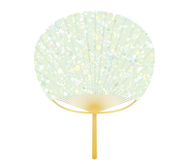 うちわ 模様 ドット