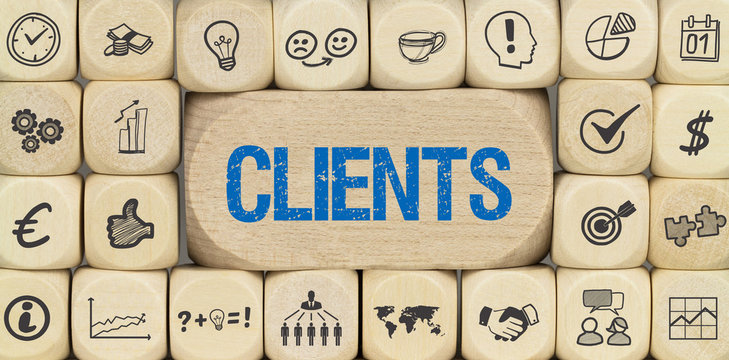 Clients / W&uuml;rfel mit Symbole