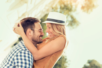Fototapeta premium Lovely happy couple