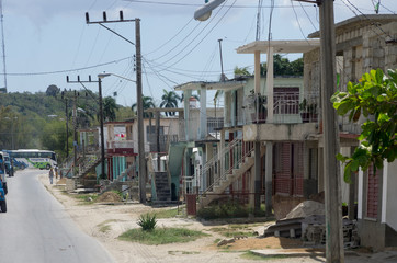 Fototapeta na wymiar Houses in Cuba