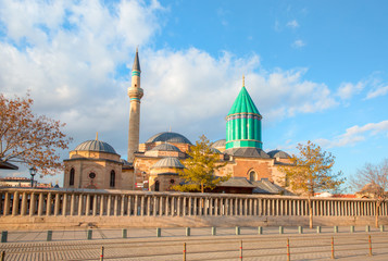 Mausoleum of Mevlana in Konya. Turkey.