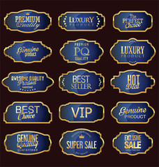 Set of luxury sales quality labels
