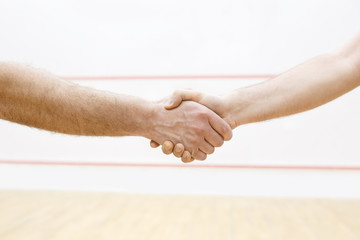handshaking before match