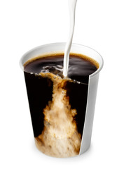 take away cup of coffee