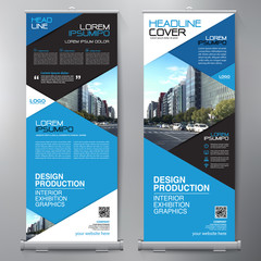 Business Roll Up. Standee Design. Banner Template. - 154558088