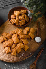 Homemade cheese crackers