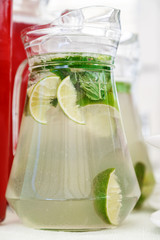 homemade lemonade in a jug