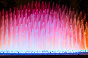 Fountain at night