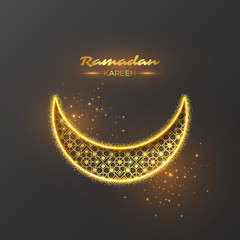Obraz na płótnie Canvas Ramadan Kareem glitter background.