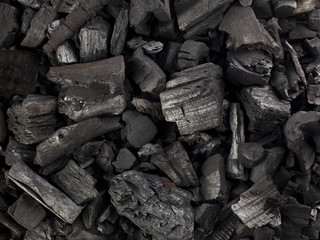 Holzkohle als Hintergrund