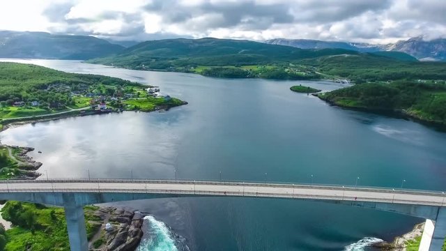 Whirlpools of the maelstrom of Saltstraumen, Nordland, Norway