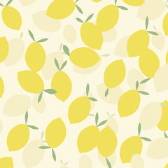Background of lemons. Vector. Illustration