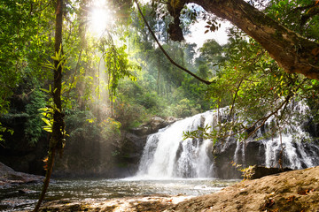 Fototapeta na wymiar Waterfall in Khao Yai