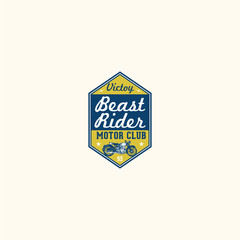 Vintage Retro Classic Old Motorcycle Logo Badge Label