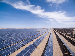 aerial view of solar energy