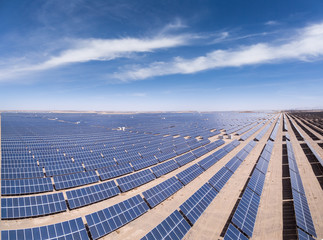 aerial view of solar energy