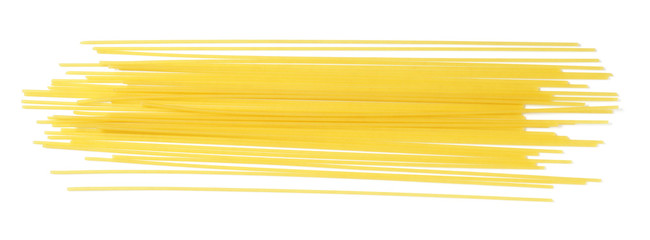 Spaghetti Pasta on White Background