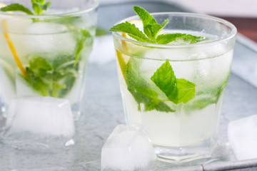 Mojito cocktail, close-up