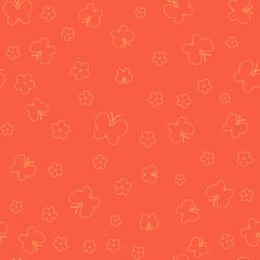 butterflies and flowers. simple baby background