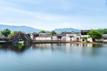 Fototapeta na wymiar china ancient villages landscape