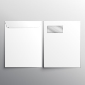 full letterhead envelope with fron and back side