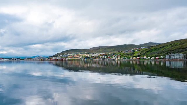 Hammerfest City timelapse, Finnmark, Norway