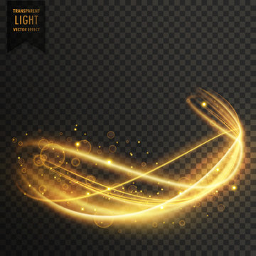 golden light effect vector background
