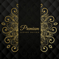 premium ornamanetal mandala design background with glitter effect