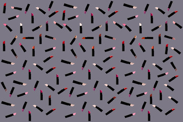  Pattern of lipstick. Vector illustration.