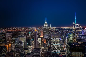 Fotobehang Night skyline of New York © A.Ruiz