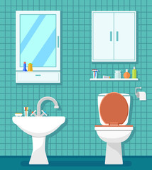 Fototapeta na wymiar plumbing icons for bathroom