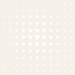 Vector seamless subtle pattern. Repeating geometric tiles. Monochrome halftone grid. Simple shapes lattice