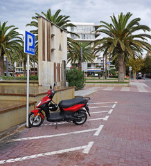 Parking for motorcycles in Spain