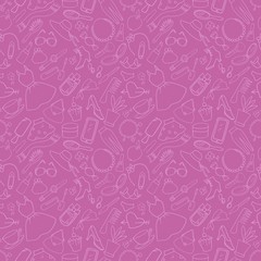 Girl's pink seamless background